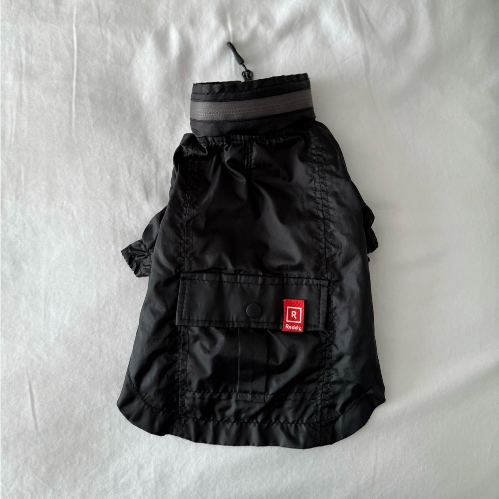 Black Packable Lightweight Dog Jacket